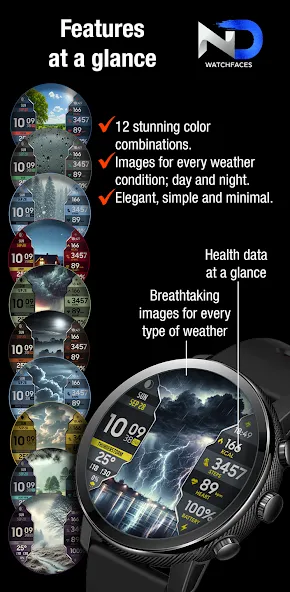 Weather Watchface — NDW076 screenshot 3