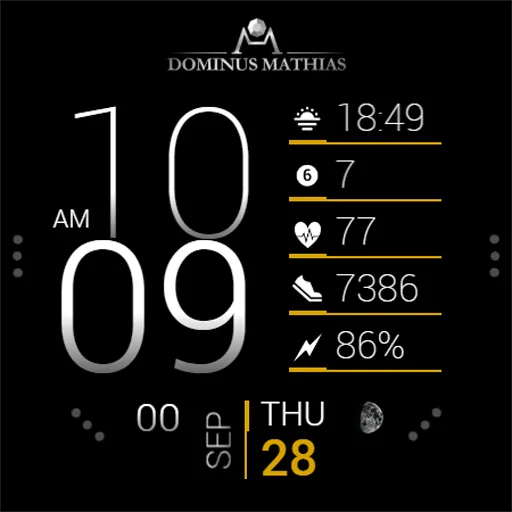DM041 Digital Watch Face screenshot 8