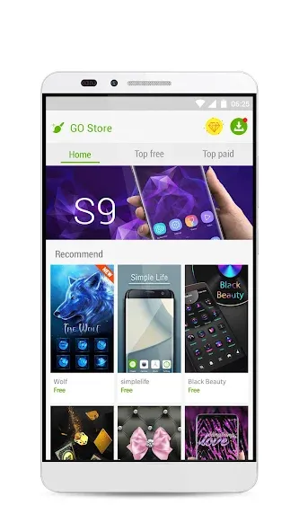 GO Launcher S โ 3D Theme, Wall screenshot 6