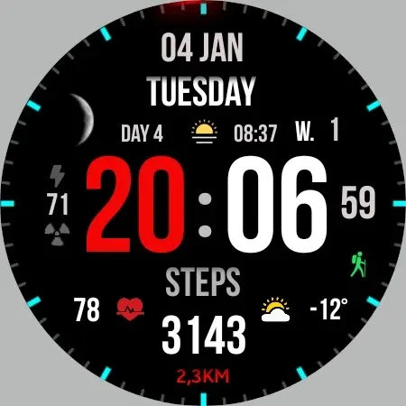 Super InfMod watch face screenshot 27