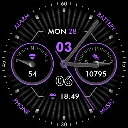Elegant - Analog I watch face screenshot 12