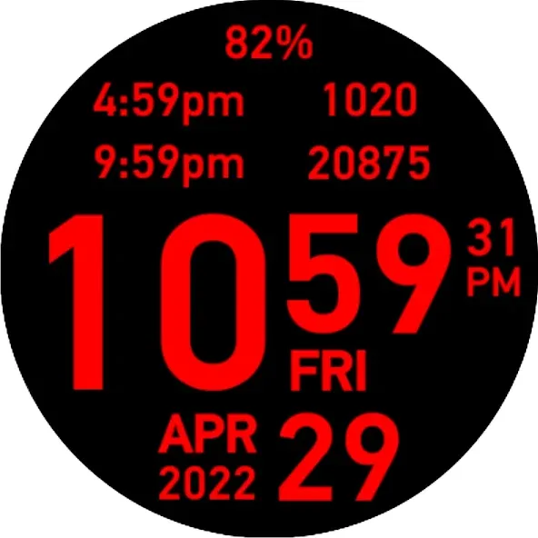 Big Hour Watch Face screenshot 23