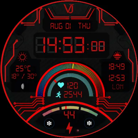VJ-Avionics Digital Watch Face screenshot 36