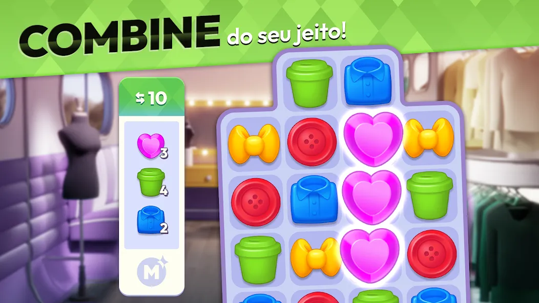 Makeover Match - Jogo de moda screenshot 5