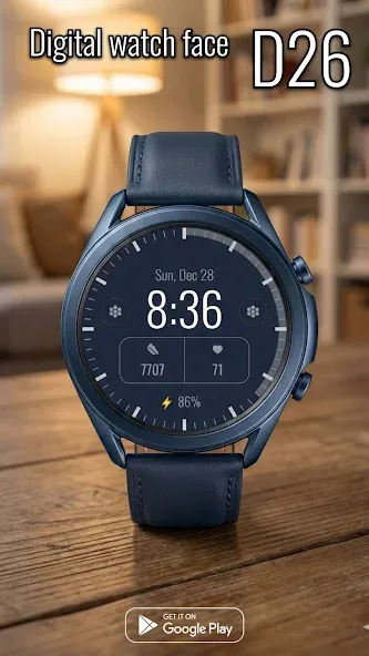Digital watch face D26 screenshot 5