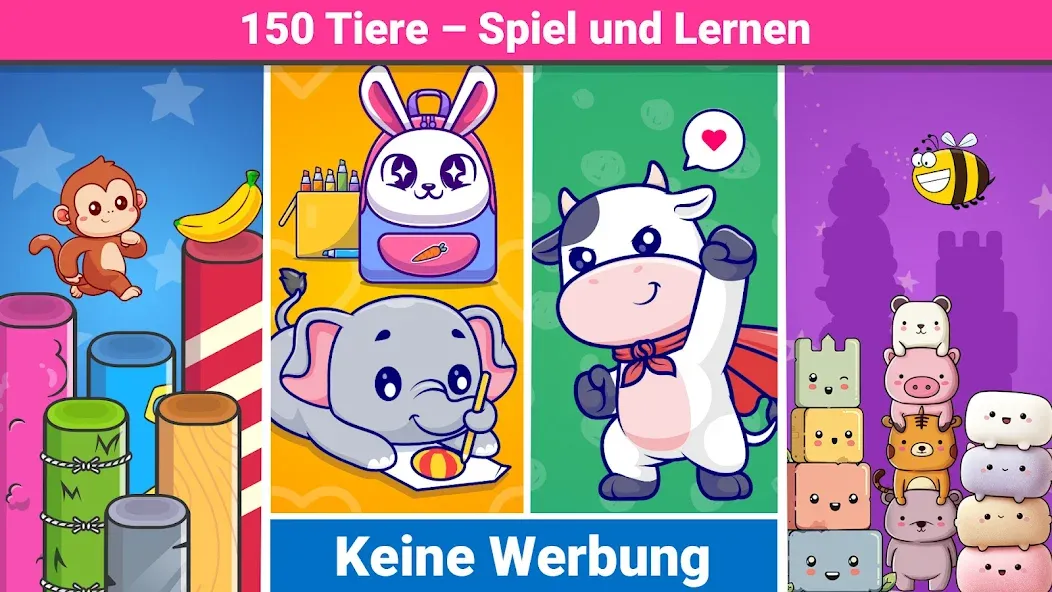 Tiere puzzle und kinder spiele screenshot 1