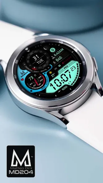 MD204 - Digital watch face screenshot 3