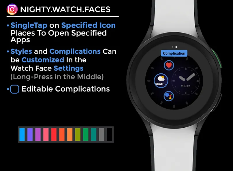 Night 43 - watch face screenshot 6
