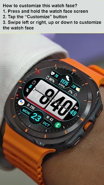 Flip Style WearOS NTV279 screenshot 6