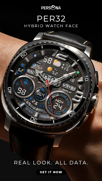 PER32 Ultra Hybrid Watch Face screenshot 1