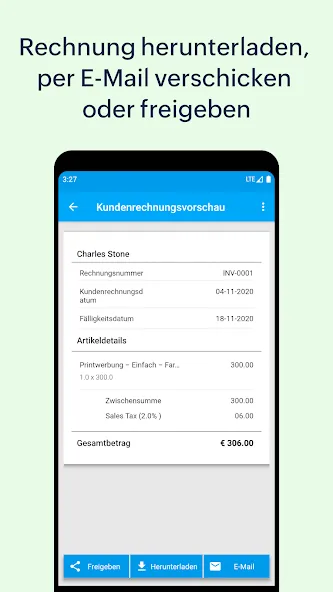 Rechnungsersteller - Zoho screenshot 3