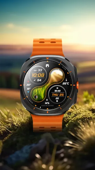 DM160 Stylish Tech Watch Face screenshot 3