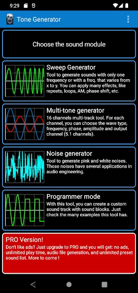 Frequency Sound Generator screenshot 1