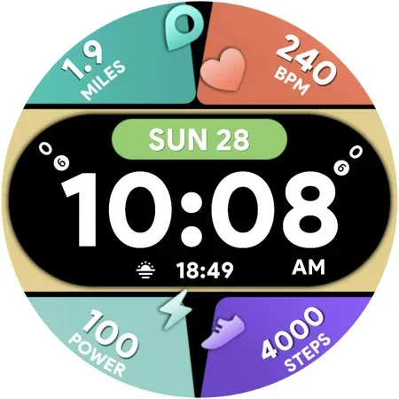 Colorful Info - Watch face screenshot 10