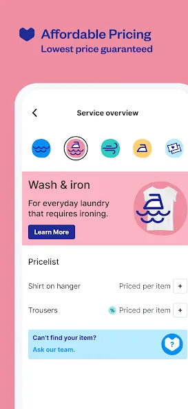 Laundryheap:24小时干洗和洗衣App screenshot 5