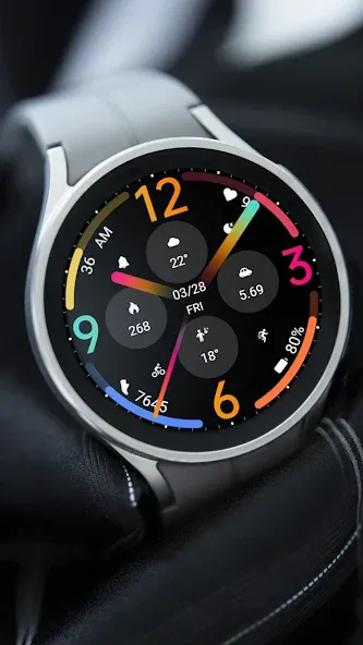 Black Colored Widget ZKinWatch screenshot 2