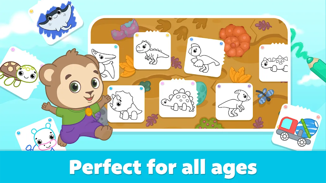 Coloring for Kids: Drawing 2-6 screenshot 11