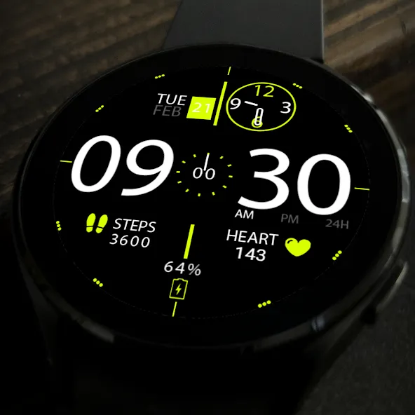 Key026 Hybrid Watch Face screenshot 6