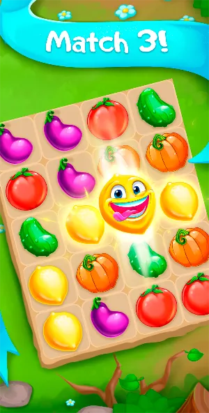 Funny Farm match 3 game screenshot 1