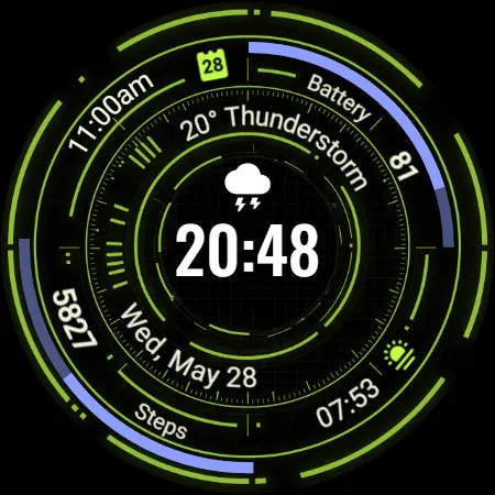Digital Watchface D3 screenshot 20