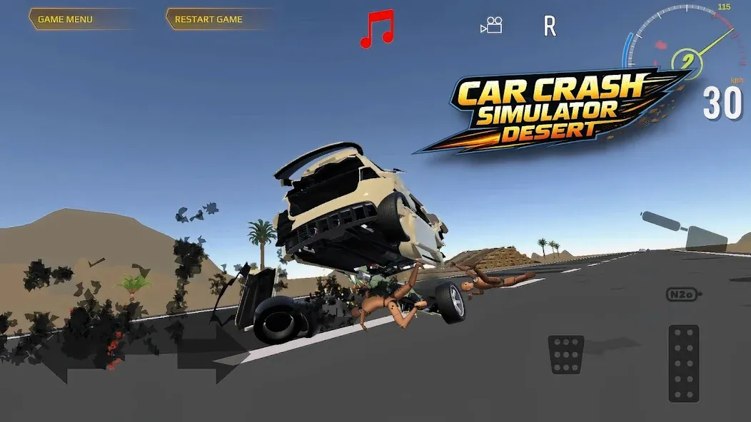 Car Crash Simulator Desert screenshot 8