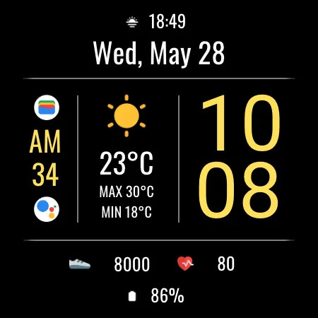 DADAM105: Weather Watch Face screenshot 20