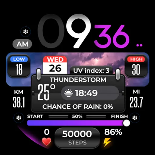 OMG 299 Weather Watch Face screenshot 28