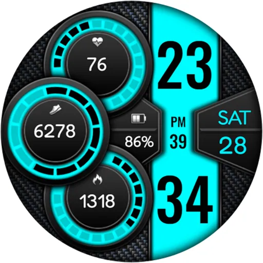 Digital Cuvok Watch Face screenshot 18