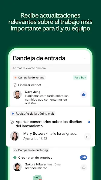 Asana: gestión del trabajo screenshot 3