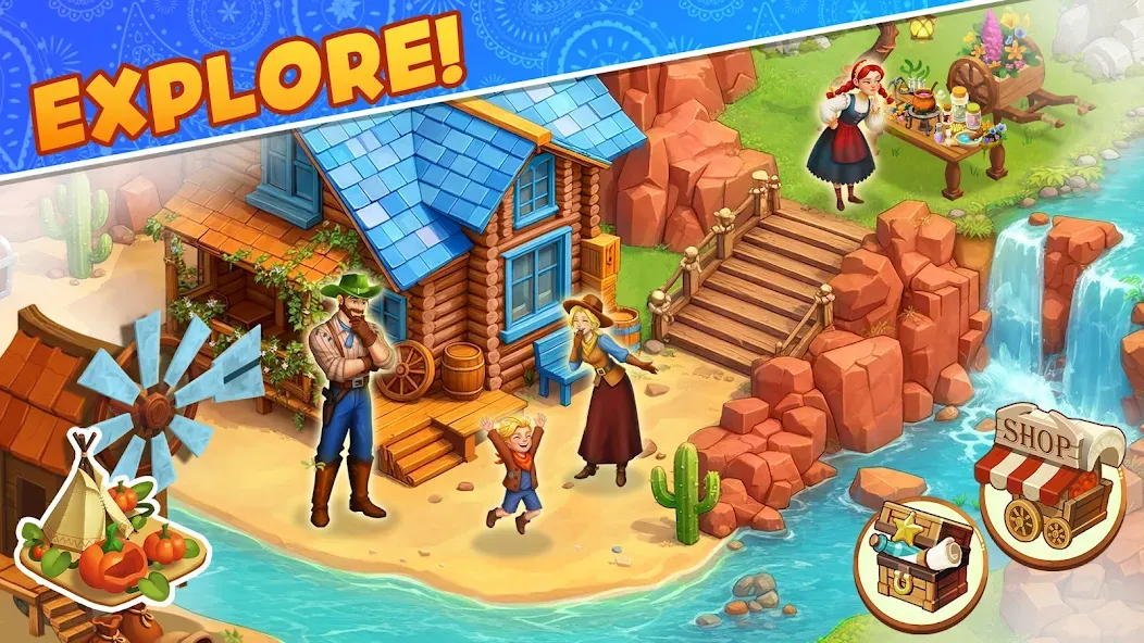 Westward Farm: Family Escape screenshot 3