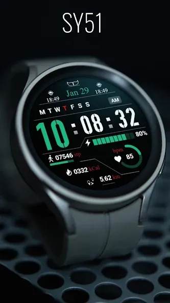 SY51 Watch Face for Wear OS screenshot 3