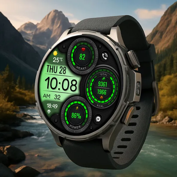 Digital Mingo Watch face screenshot 6