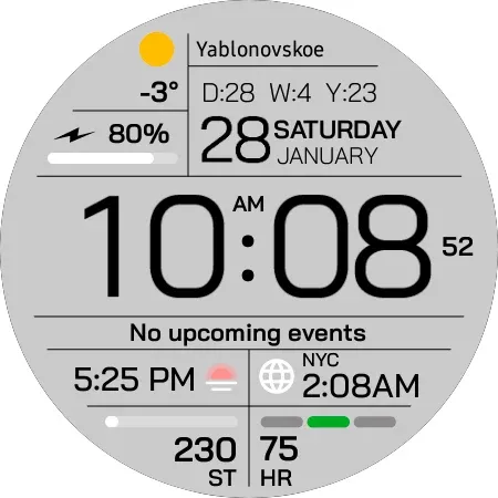 Chester Inform watch face screenshot 26