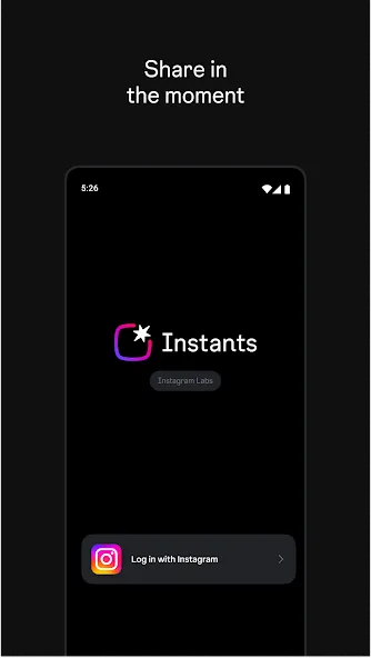 Instants, an Instagram app screenshot 1