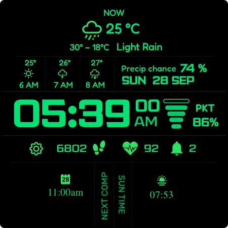 Sci-Fi Max Watch Face screenshot 16