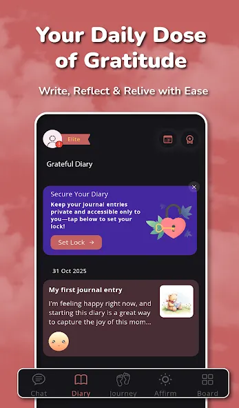 Grateful Diary: Daily Journal screenshot 1