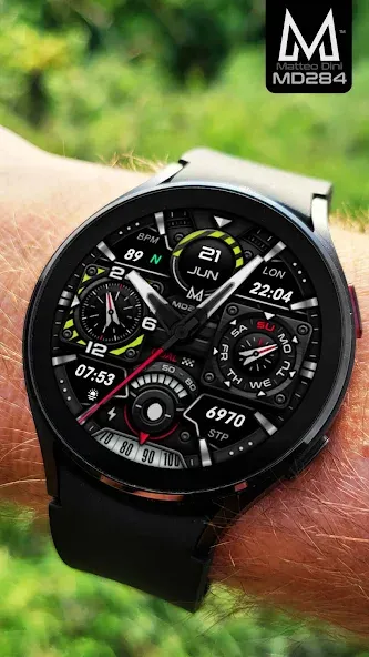 MD284 Analog watch face screenshot 6