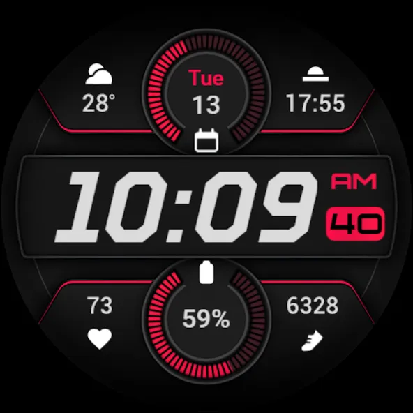 PRADO 91 Digital Watch Face screenshot 11
