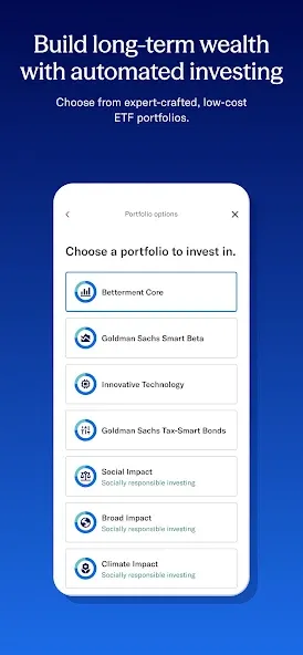 Betterment Invest & Save Money screenshot 5