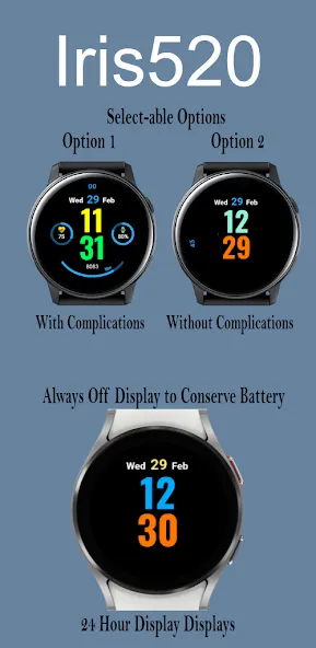 Iris520 Digital Watch Face screenshot 3