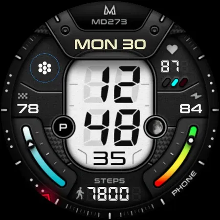 MD273 Digital watch face screenshot 9