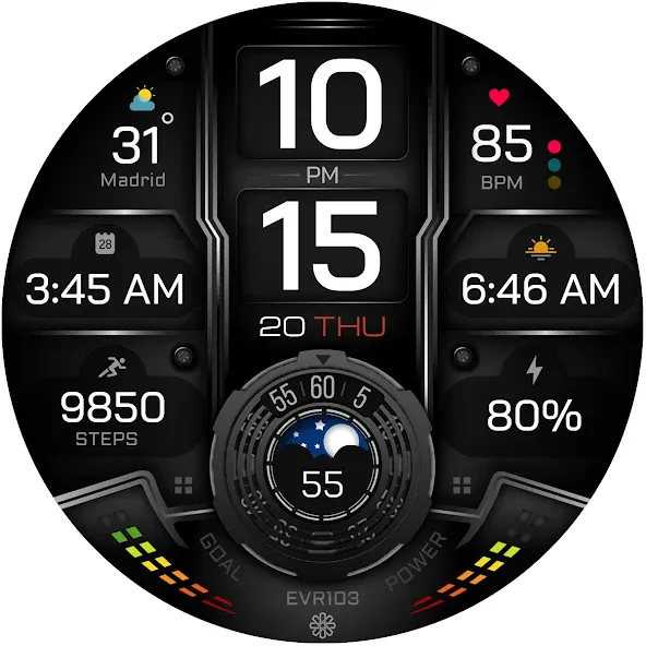 EVR103 Digital Watch Face screenshot 25