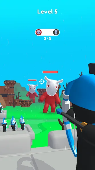 Merge Archers: Salvar la corte screenshot 2
