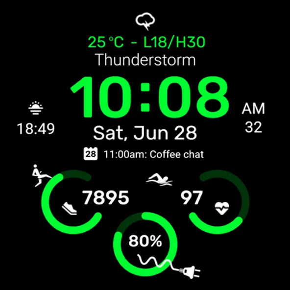 Watch face CNW-36 screenshot 5