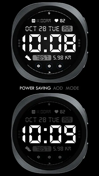CH054 Digital watch face screenshot 8