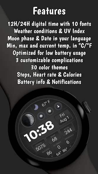 SWF Digital Mastery Watch face screenshot 3