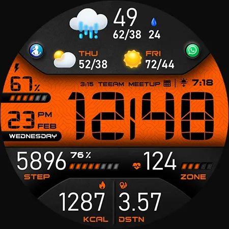 PER43 Digital Watch Face screenshot 42