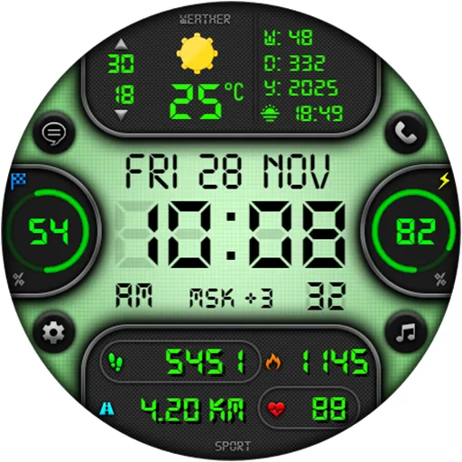 DIGI SIMULOR CTS71 Watch face screenshot 21