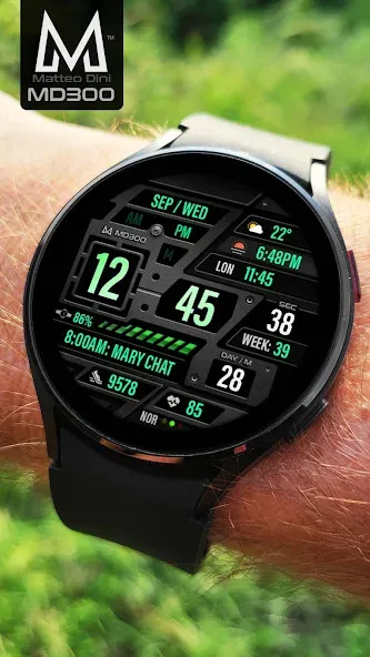 MD300 Digital watch face screenshot 3