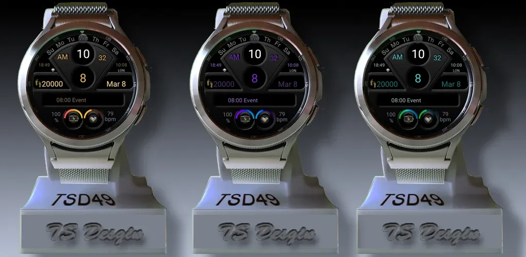 TSD49 Watch Face for Wear OS screenshot 2